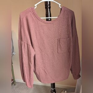 Dusty rose colored top from Shein